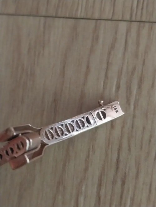 1 4 k 핑크골드  뱅글팔찌19cm